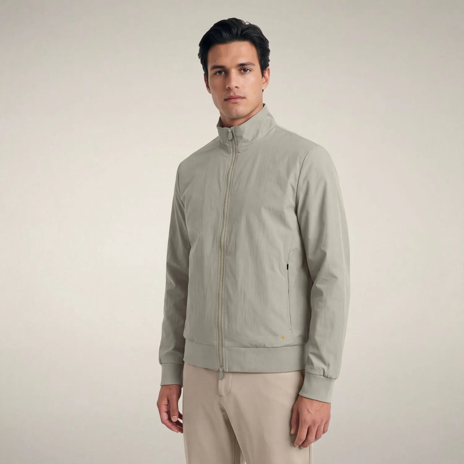Save The Duck Tulio Smartleisure jakke herre Rainy Beige slim fit