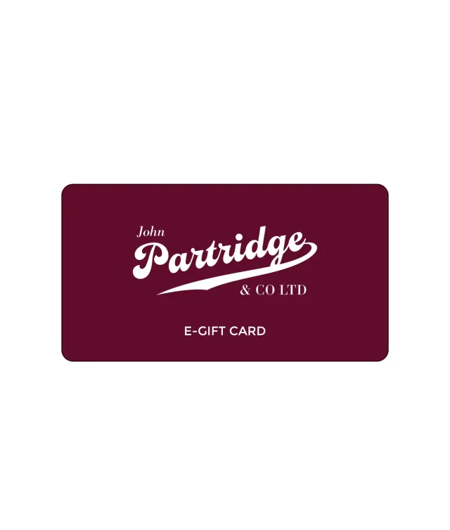 John Partridge E-Gift Card gavekort £10 digitalt