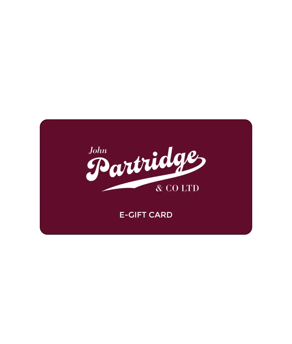 John Partridge E-Gift Card gavekort £10 digitalt