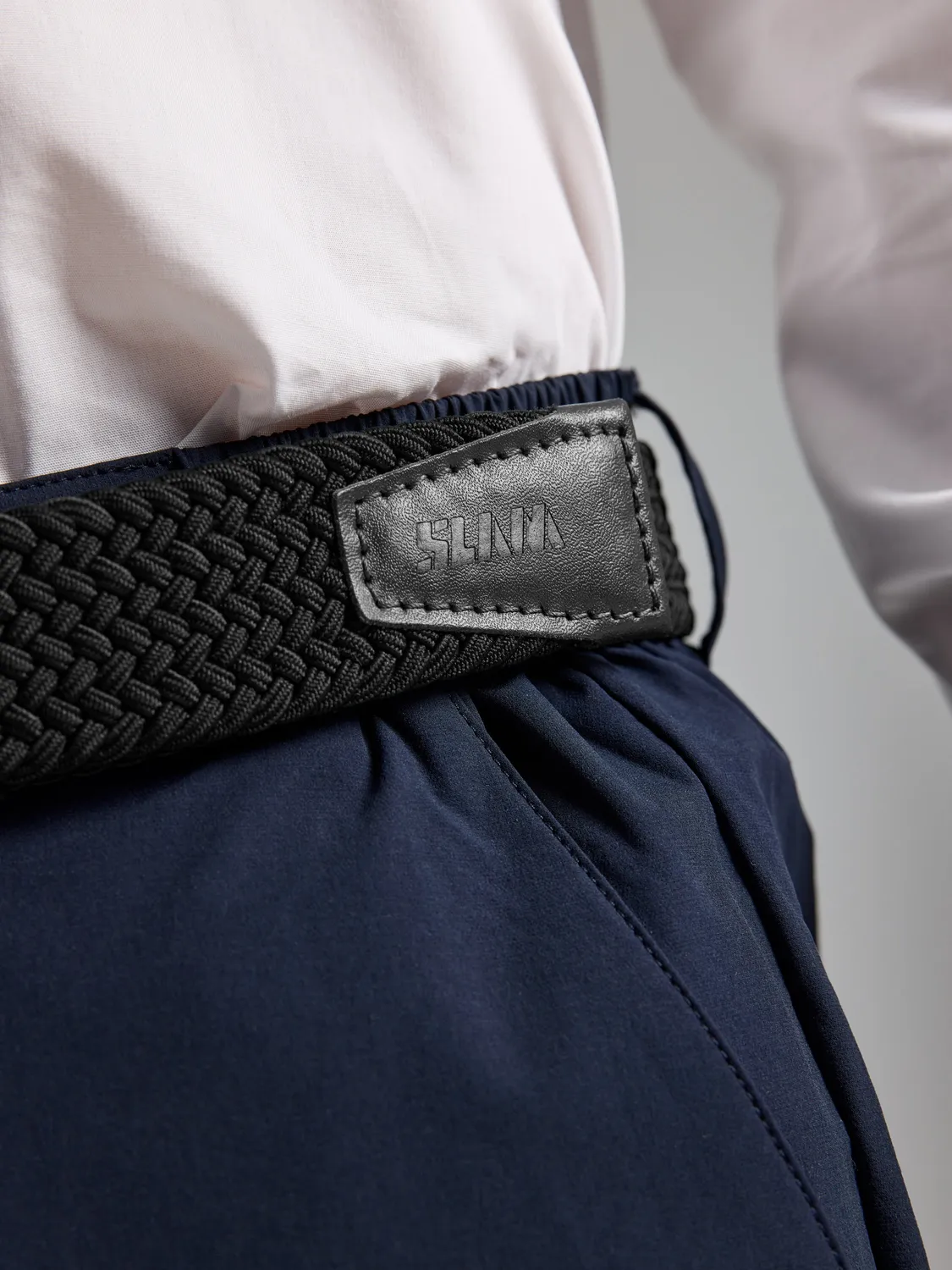 Slam Deck Belt belte mørk marineblå elastisk vevd