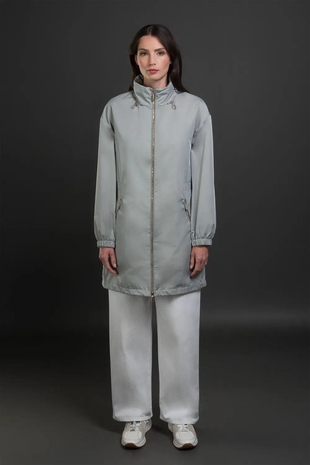 Moorer NAMIKA-WK parka Acqua justerbar midje